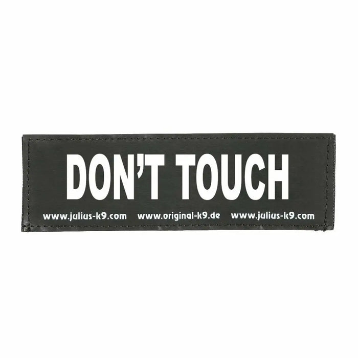 Harness tags Julius K9 DON’T TOUCH S White Black (2 Units) - Домашни Животни<<<Дом Градина<<<BigBuy&&&Пътуване и