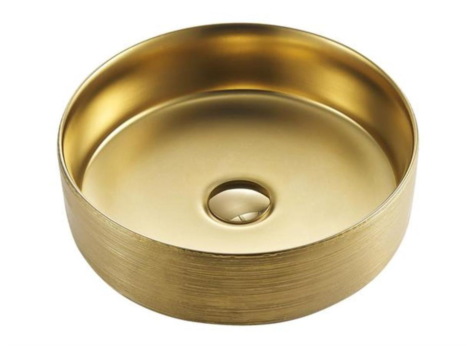 QUANTRO WASHBASIN 35.5X35.5X12 GOLD