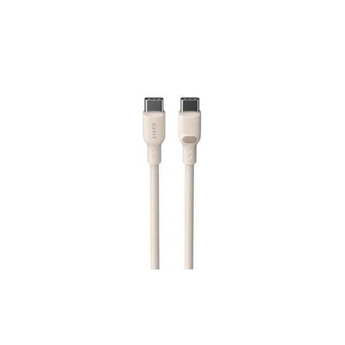 Havit CB6284 - USB Type C to USB Type C cable 2.0 m (beige) - USB cablesAKG-KAB<<<GSM accessoriesAKG<<<ActionPL