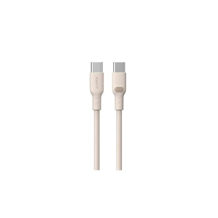 Havit CB6284 - USB Type C to USB Type C cable 2.0 m (beige) - USB cablesAKG-KAB<<<GSM accessoriesAKG<<<ActionPL
