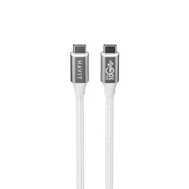 Havit CB6290 - USB Type C to USB Type C cable 1 m (white/grey) - USB cablesAKG-KAB<<<GSM accessoriesAKG<<<ActionPL
