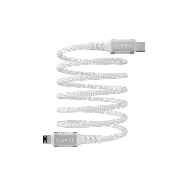 Havit CB6298 - Magnetic USB type C-Lightning cable 1 m (white) - USB cablesAKG-KAB<<<GSM accessoriesAKG<<<ActionPL