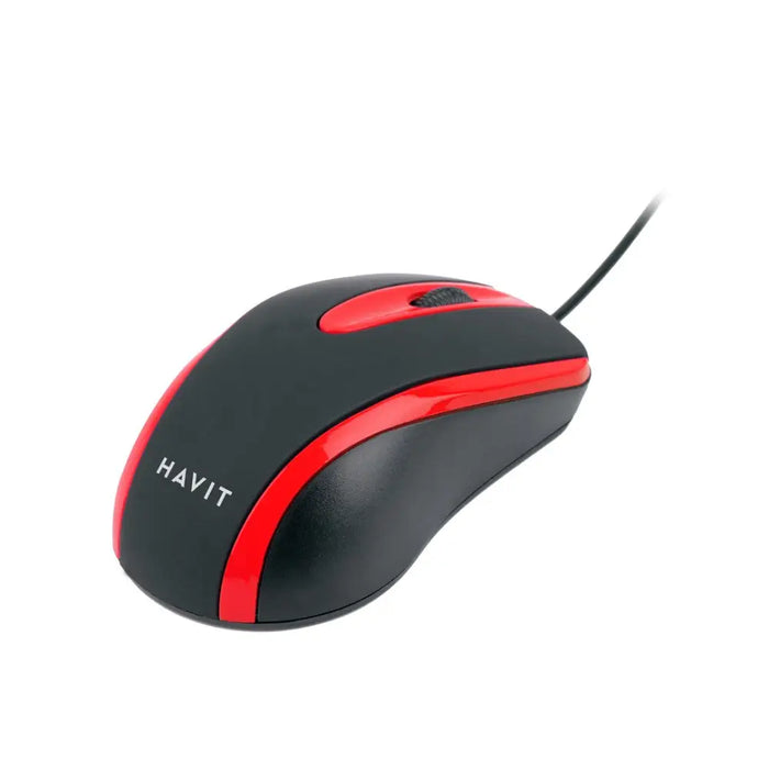 Havit HV-MS753 - universal computer mouse red and black - MicePER-MYS<<<Input / Output DevicesPER<<<ActionPL