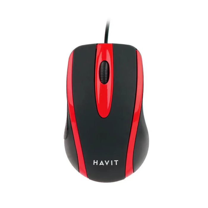 Havit HV-MS753 - universal computer mouse red and black - MicePER-MYS<<<Input / Output DevicesPER<<<ActionPL