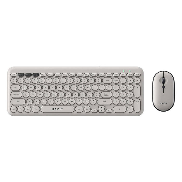 Havit KB254GCM wireless 2-in-1 gaming set keyboard + mouse (grey) (QWERTY)