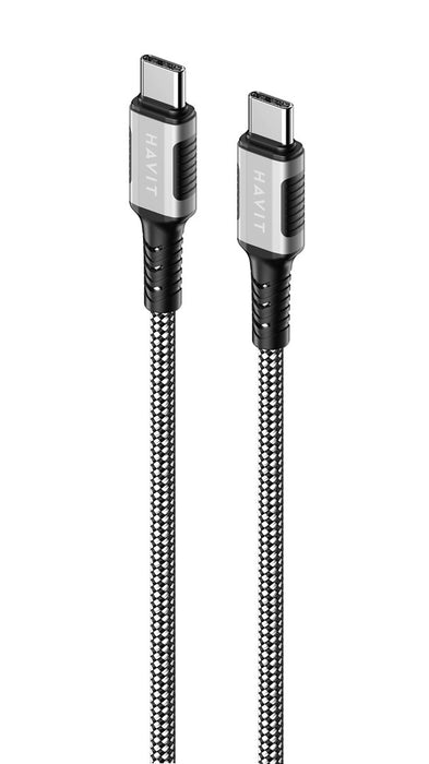 Havit CB6297 - Magnetic cable USB type C to USB type C, 1m (black)