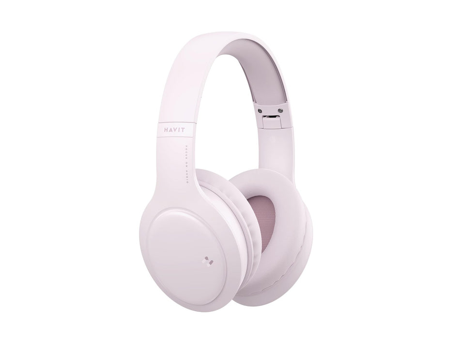 Havit H633BT - wireless on-ear headphones, pink