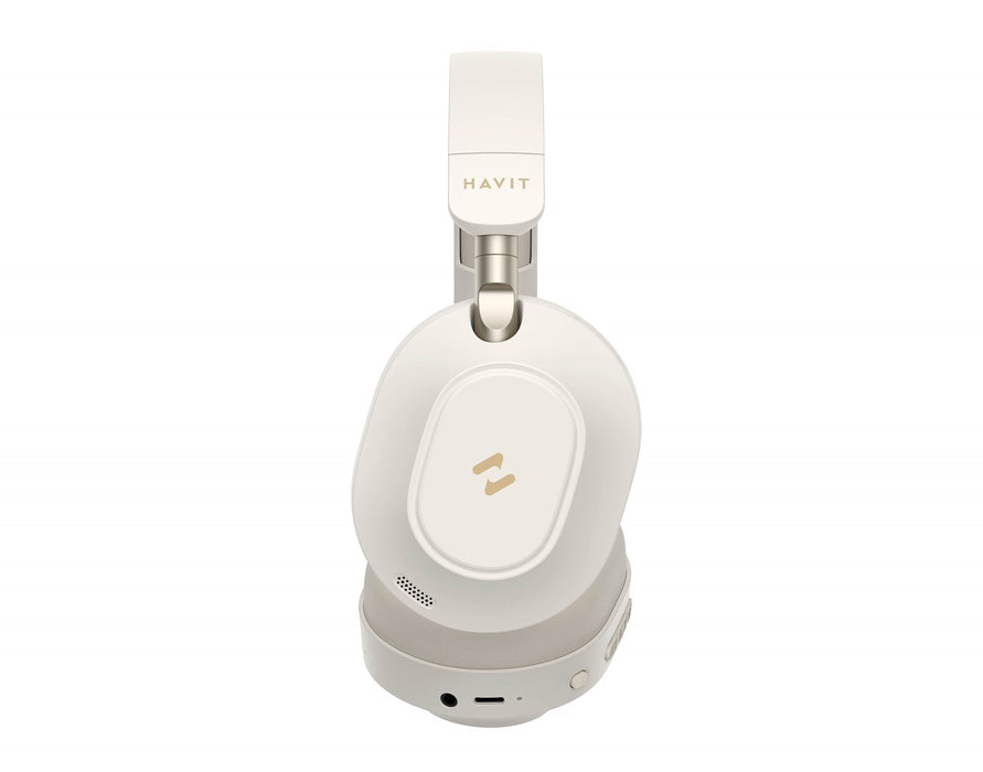 Havit H668BT - BT cordless headphones, beige