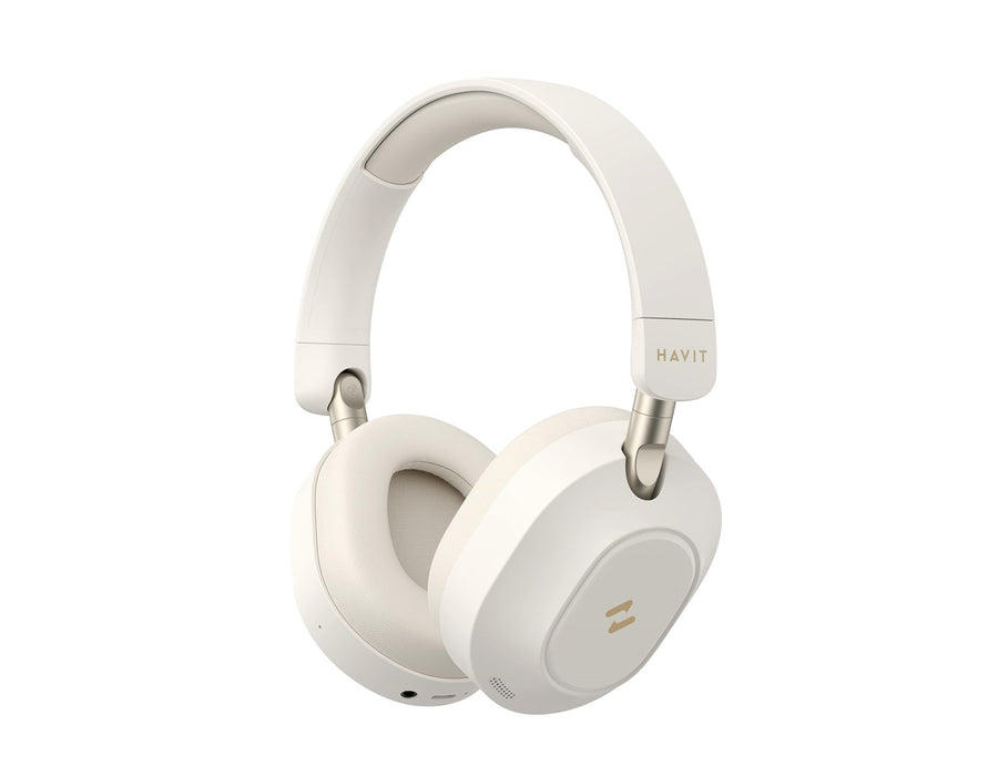Havit H668BT - BT cordless headphones, beige