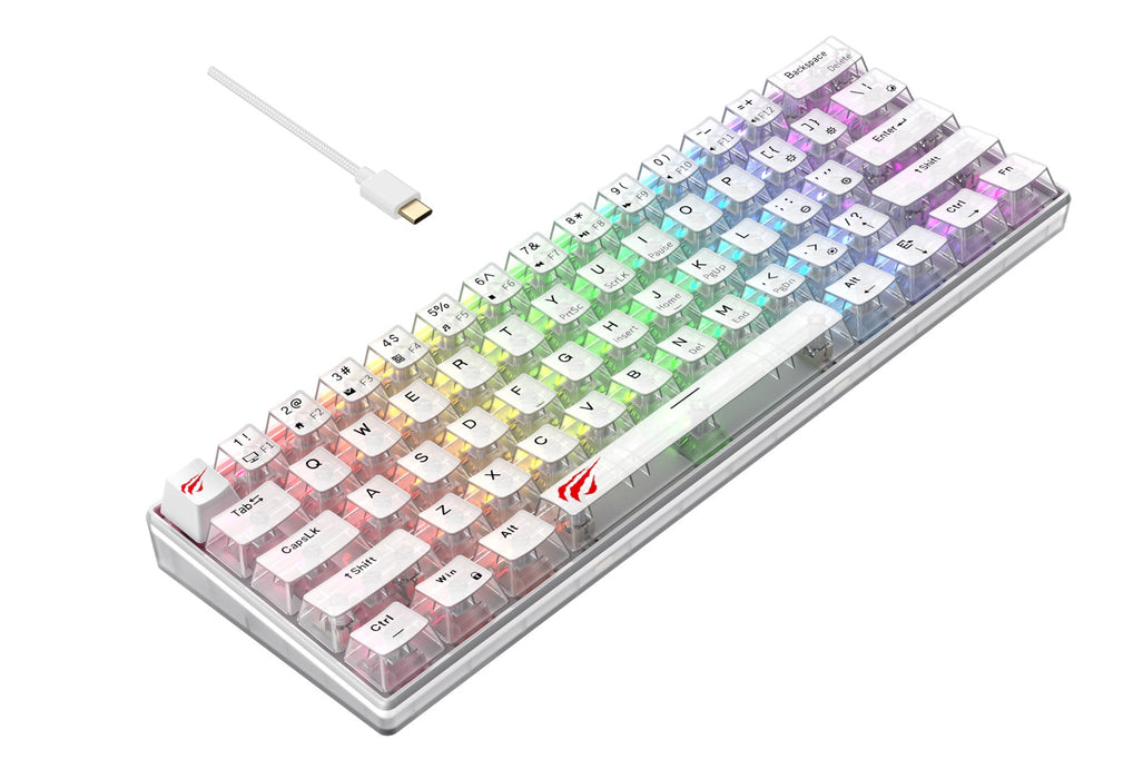 Havit KB903L - gaming keyboard (transparent white)
