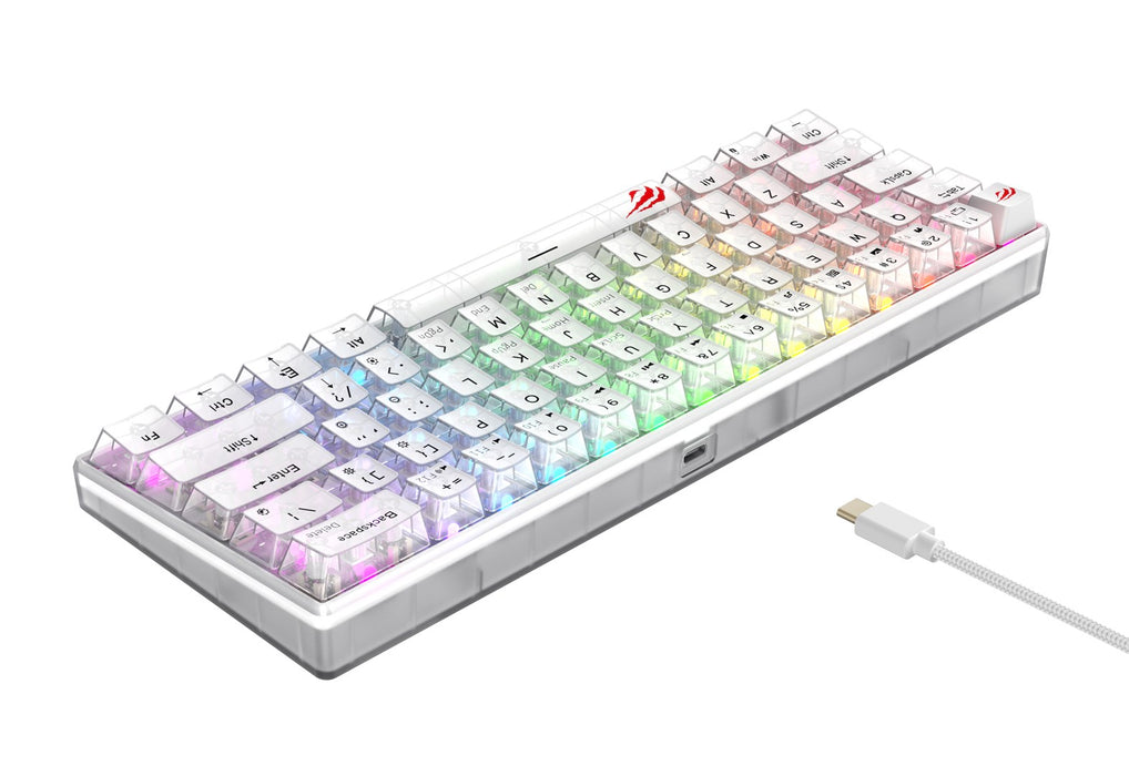 Havit KB903L - gaming keyboard (transparent white)