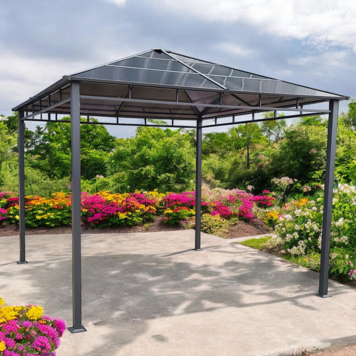 GARDEN TENT WITH POLYCARBONATE 296X296X268CM HD HD-9397