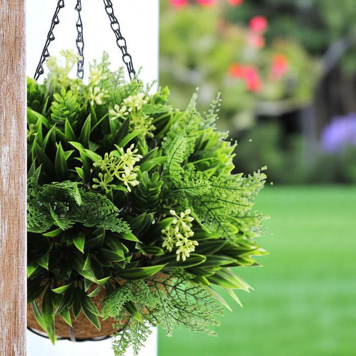 DECORATIVE LANDSCAPING HANGING BASKET F28CM HD FERN