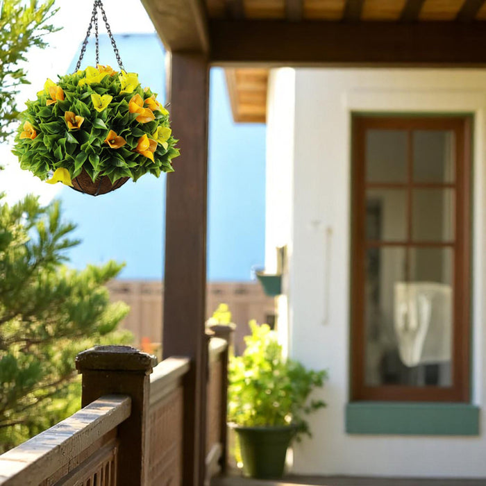 DECORATIVE LANDSCAPING HANGING BASKET F28CM HD BOUGAINVILLE