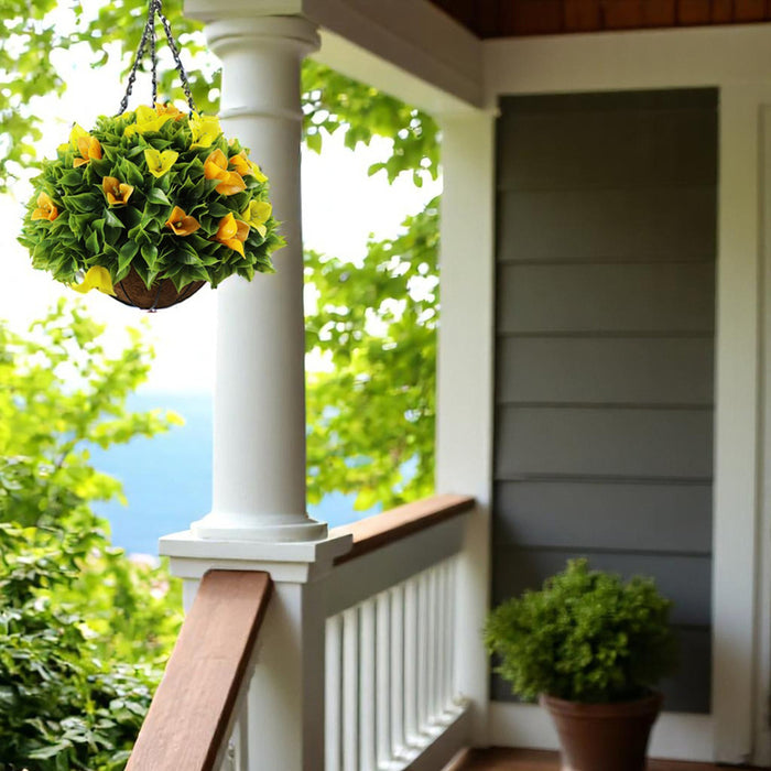 DECORATIVE LANDSCAPING HANGING BASKET F28CM HD BOUGAINVILLE