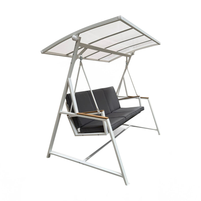 GARDEN SWING KINEKTA WITH POLYCARBONATE ROOF HD HD-11095