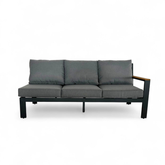 ЪГЛОВ ГРАДИНСКИ КОМПЛЕКТ CLIO АЛУМИНИЙ/ТИКОВА ДЪРВЕСИНА HD HD-10716