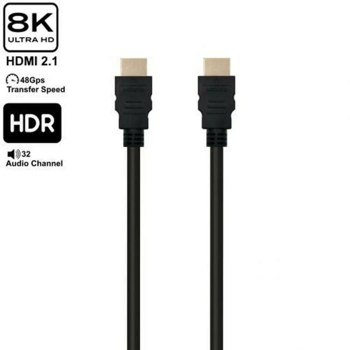 HDMI Cable Ewent EC1325 Black 10 m - Компютър Кабели и адаптери<<<Компютри| Електроника<<<BigBuy&&&Адаптери<<<Компютър