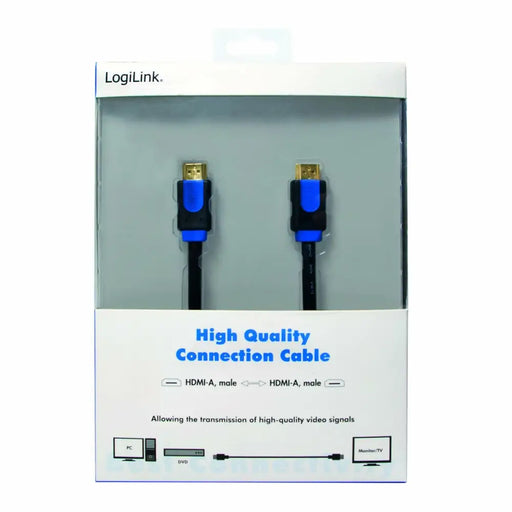 HDMI Cable LogiLink Blue Black Blue/Black 15 m - Компютър Кабели и адаптери<<<Компютри|