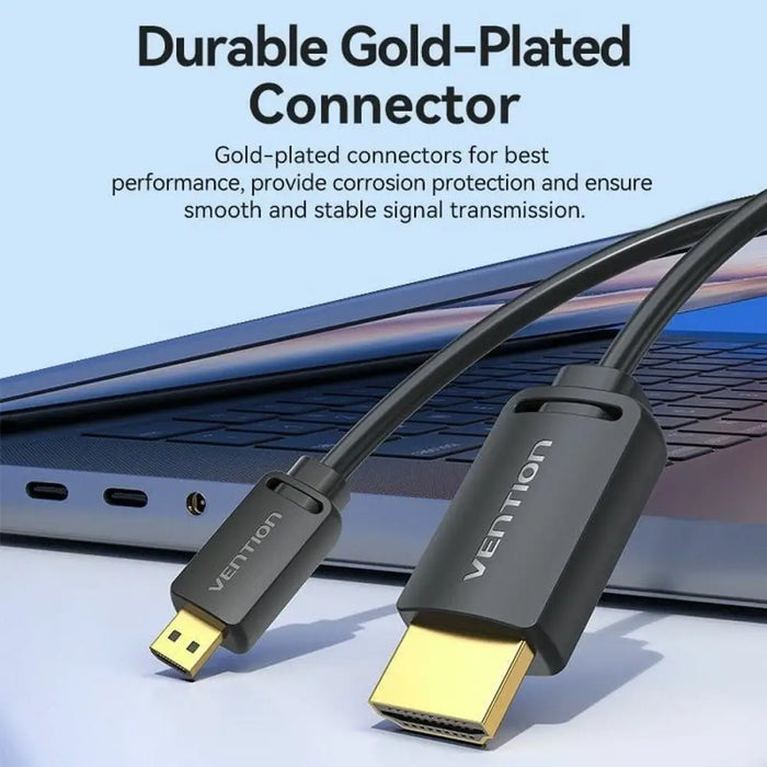 HDMI Cable Vention AGHBF 1 m - Компютър Кабели и адаптери<<<Компютри| Електроника<<<BigBuy&&&Адаптери<<<Компютър Кабели