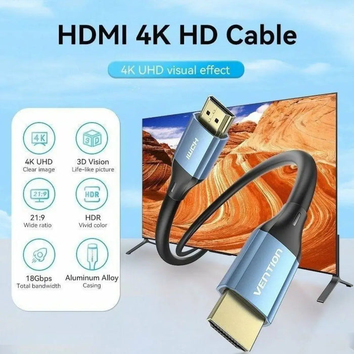 HDMI Cable Vention ALHSI 3 m - Компютър Кабели и адаптери<<<Компютри| Електроника<<<BigBuy&&&Адаптери<<<Компютър Кабели