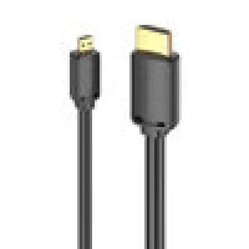HDMI-D Male to HDMI-A Male Cable Vention AGIBF 1m 4K 60Hz (Black) - Video cables<<<Cables<<<IT