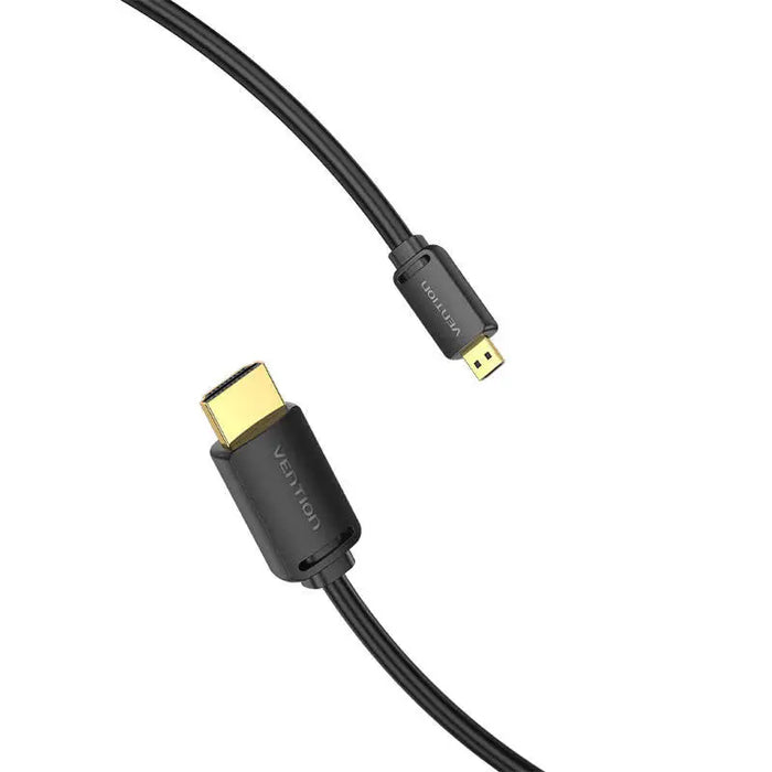 HDMI-D Male to HDMI-A Male Cable Vention AGIBF 1m 4K 60Hz (Black) - Video cables<<<Cables<<<IT