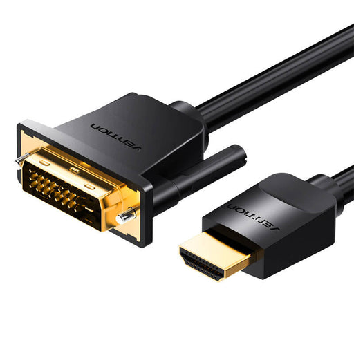 HDMI do DVI Cable (24 + 1) Vention ABFBF 1m 4K 60Hz/ 1080P 60Hz (black) - Video cables<<<Cables<<<IT
