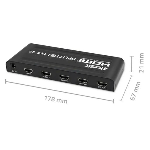 HDMI switch Qoltec 51798 Black - Адаптери<<<Компютър Кабели и адаптери<<<Компютри|