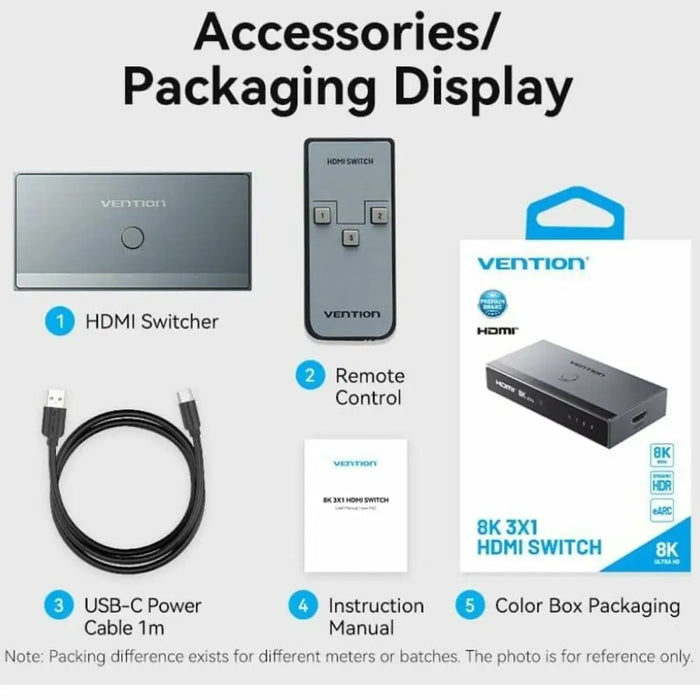 HDMI switch Vention AKRH0 - Електроника Телевизори<<<Компютри| Електроника<<<BigBuy&&&Аудио и Видео