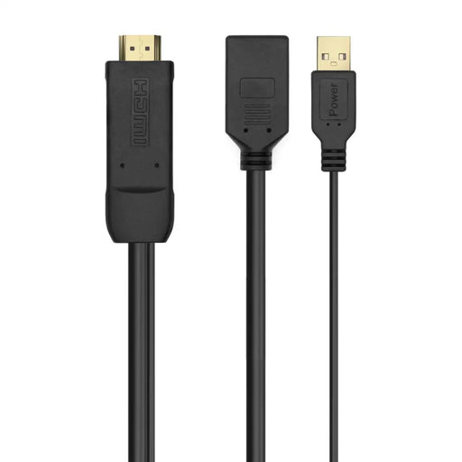 HDMI to DisplayPort adapter Aisens A122-0642 Black - Компютър Кабели и адаптери<<<Компютри|
