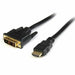 HDMI to DVI adapter Startech HDDVIMM5M Black 5 m - Компютър Кабели и адаптери<<<Компютри|