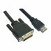 HDMI to DVI Cable NANOCABLE 10.15.0502 1,8 m Black 1,8 m - Електроника Телевизори<<<Компютри|