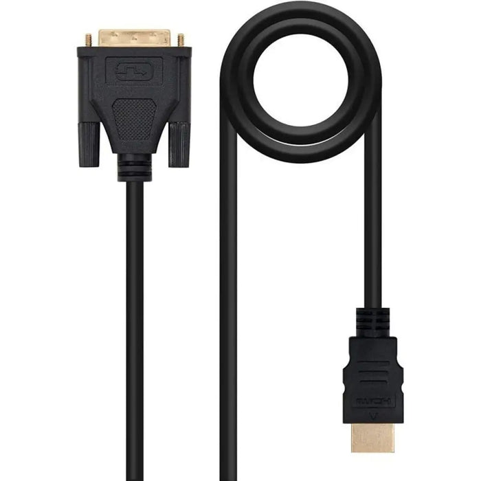 HDMI to DVI Cable NANOCABLE 10.15.0503 3 m Black - Компютър Кабели и адаптери<<<Компютри|