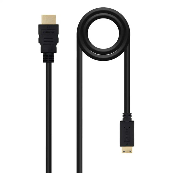 HDMI to Mini HDMI Cable NANOCABLE 10.15.0902 1,8 m Black 1,8 m - Електроника Телевизори<<<Компютри|