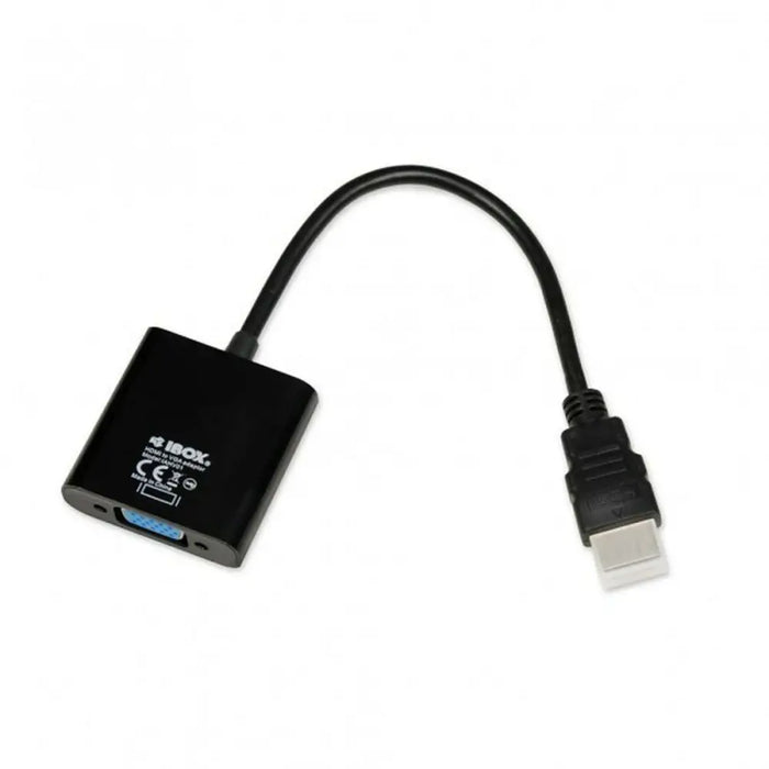 HDMI to VGA Adapter Ibox IAHV01 Black - Адаптери<<<Компютър Кабели и адаптери<<<Компютри|