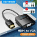 HDMI to VGA Adapter Vention 42154 Black 15 cm - Компютър Кабели и адаптери<<<Компютри|