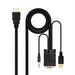 HDMI to VGA with Audio Adapter NANOCABLE 10.15.4350 1,8 m Black - Компютър Кабели и адаптери<<<Компютри|