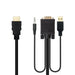 HDMI to VGA with Audio Adapter NANOCABLE 10.15.4350 1,8 m Black - Компютър Кабели и адаптери<<<Компютри|