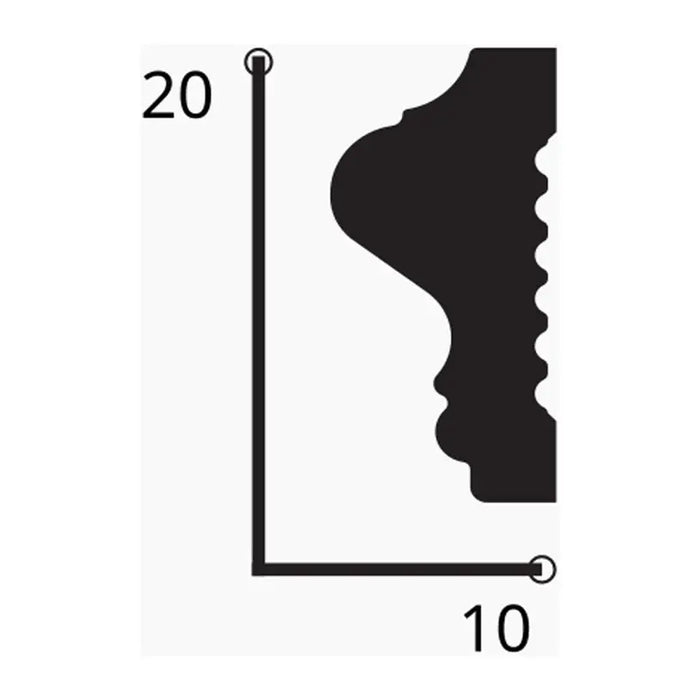 HDPS CORNICE NOLINA AD-018 2X1X200 CM - Аксесоари за таванни панели<<<Стенни и таванни панели<<<Подови и стенни