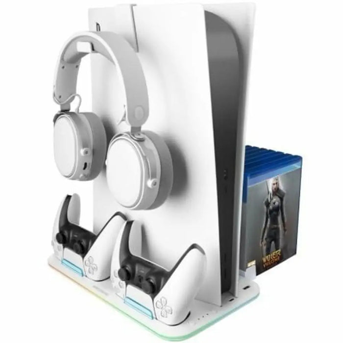 Headphone stand Mars Gaming MPS5B2 White - Електроника Периферни и резервни части<<<Компютри|