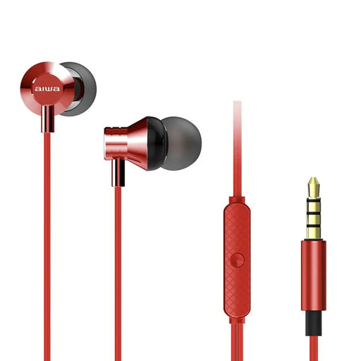 Headphones Aiwa ESTM50RD Red - Електроника Периферни и резервни части<<<Компютри| Електроника<<<BigBuy&&&Микрофони и