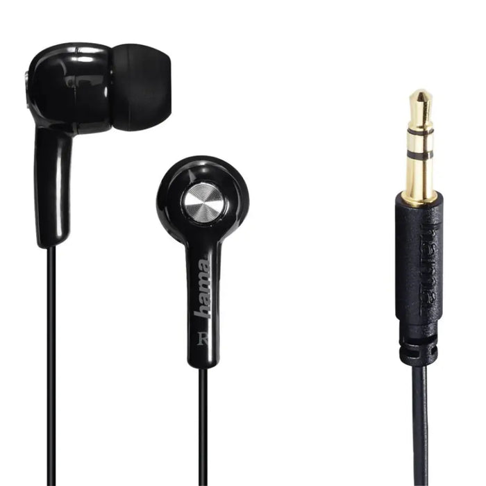Headphones HAMA-184003 black - Аудио слушалки<<<Телевизори Аудио и видео<<<TechMart&&&Аудио слушалки<<<Телефони и