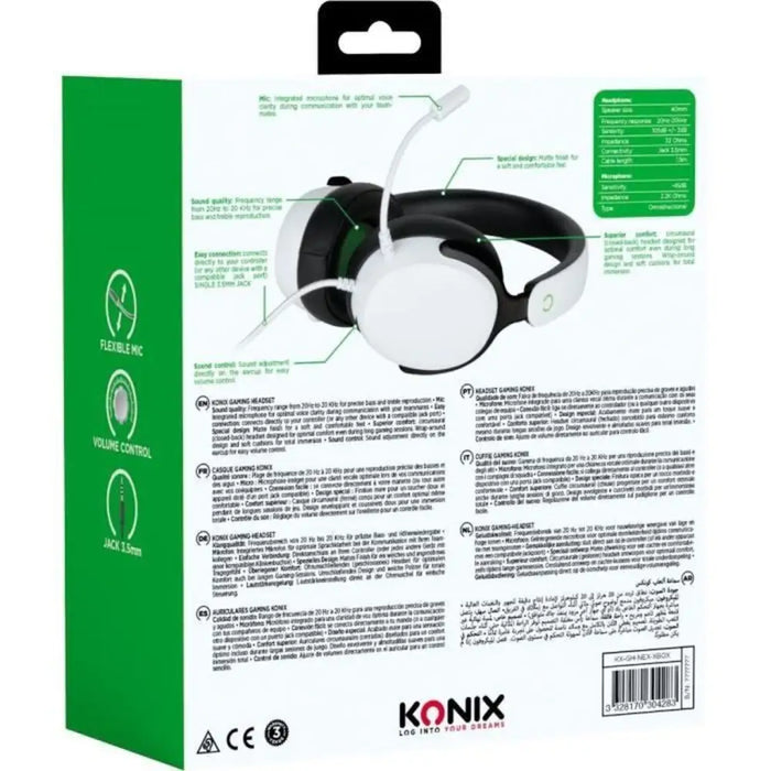 Headphones KONIX Black - Микрофони и слушалки<<<Електроника Периферни и резервни части<<<Компютри| Електроника<<<BigBuy