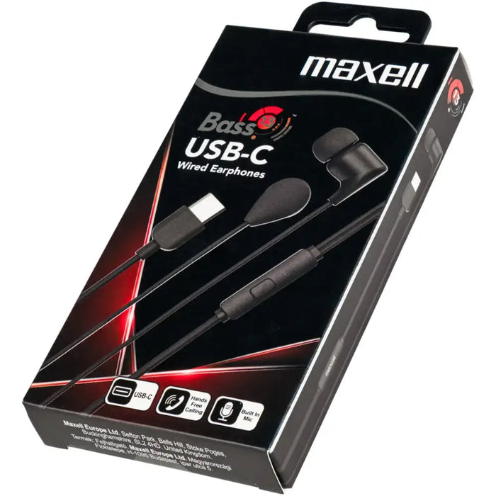 Headphones MAXELL plugs EB10 BASS 13 USB-C - Слушалки (тапи)<<<Компютърна периферия<<<ValiAPI