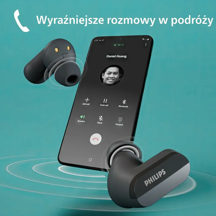 Headphones Philips TAT3508BK/00 Black (1 Unit) - Електроника Периферни и резервни части<<<Компютри|