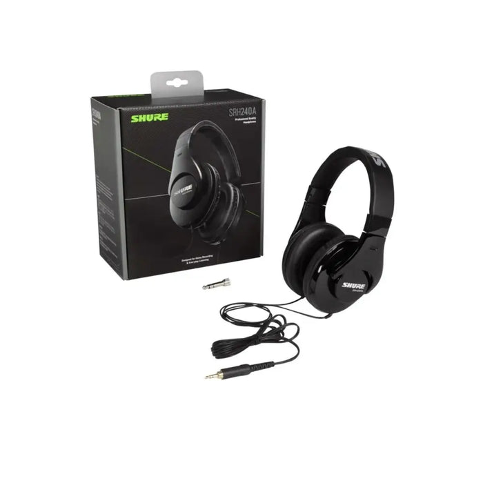 Headphones Shure SRH240A-BK-EFS Black - Микрофони и слушалки<<<Електроника Периферни и резервни части<<<Компютри|