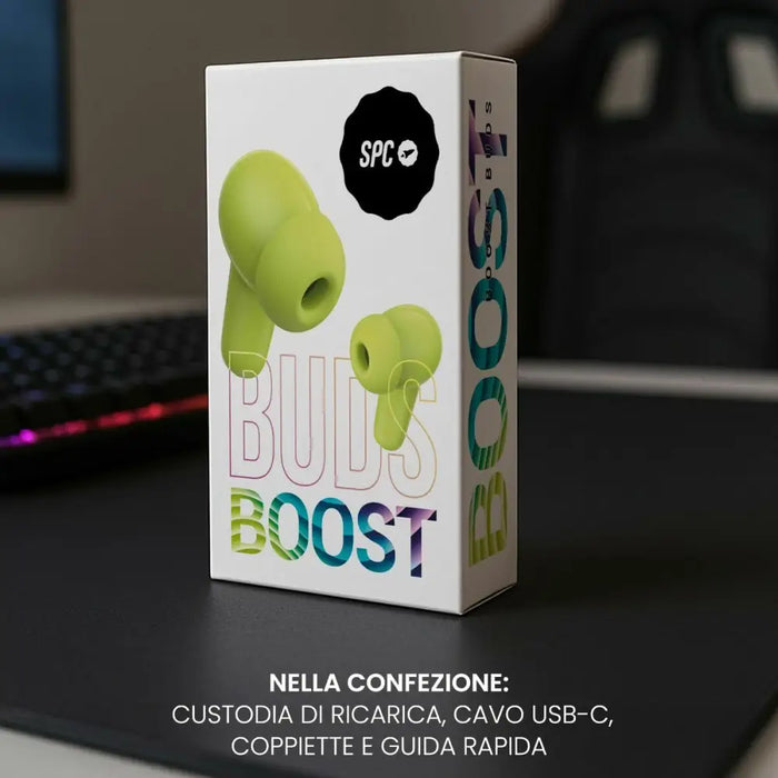 Headphones SPC 4630Y BOOST BUDS Green - Електроника Периферни и резервни части<<<Компютри|