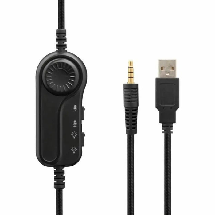 Headphones The G-Lab Black - Компютър Игри<<<Компютри| Електроника<<<BigBuy&&&Гейминг Слушалки<<<Компютър