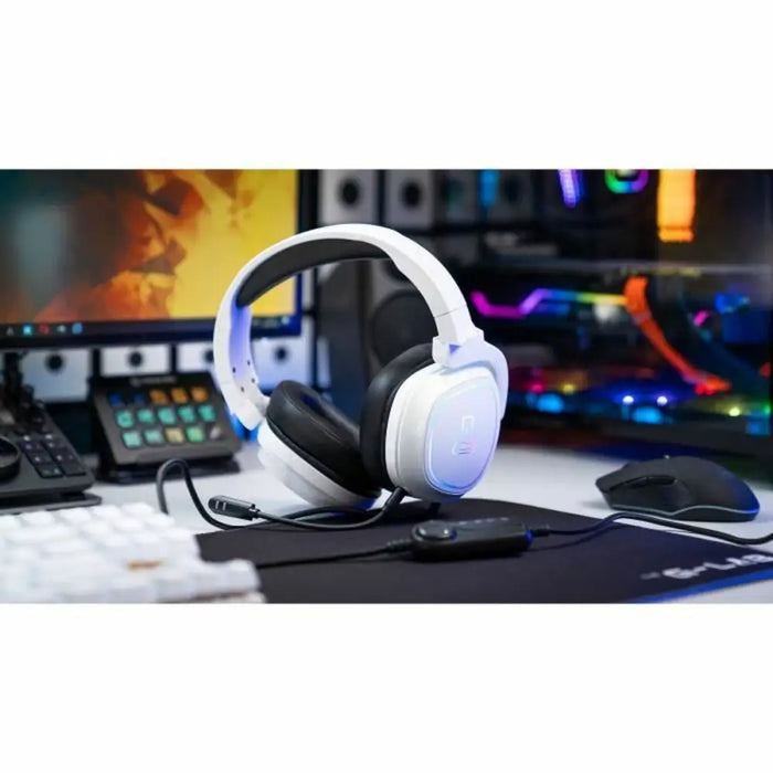 Headphones The G-Lab White - Компютър Игри<<<Компютри| Електроника<<<BigBuy&&&Гейминг Слушалки<<<Компютър